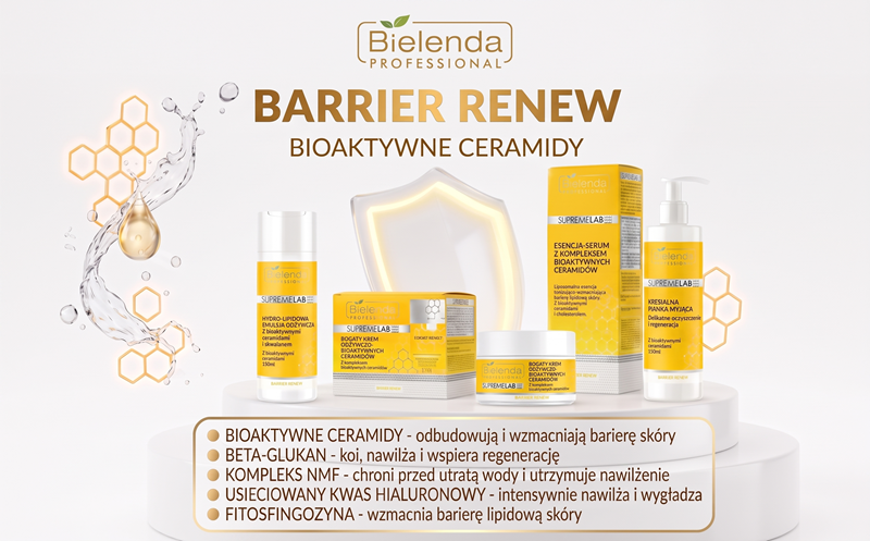 Profesjonalna odbudowa i regeneracja bariery skóry – poznaj Barrier Renew Bielenda Professional Supremelab